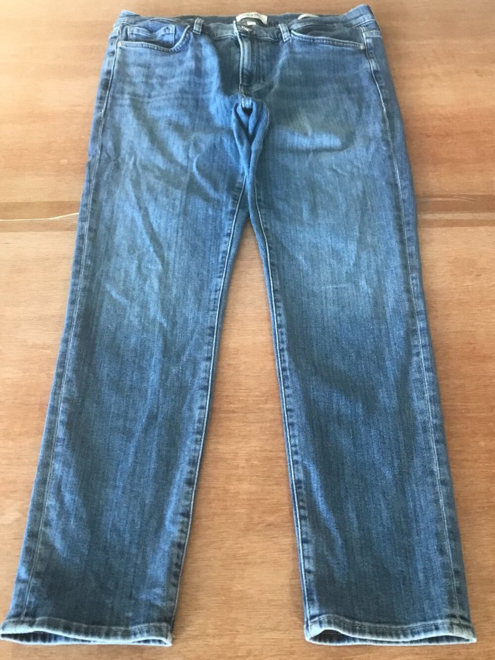 Frame Le Garcon Jeans Women 30 Blue Mid Rise Medium Wash Sculpting Slimming